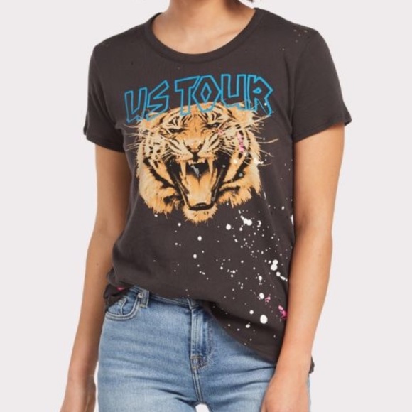 Chaser Tiger Paint Distressed Tee | XS - Picture 9 of 9